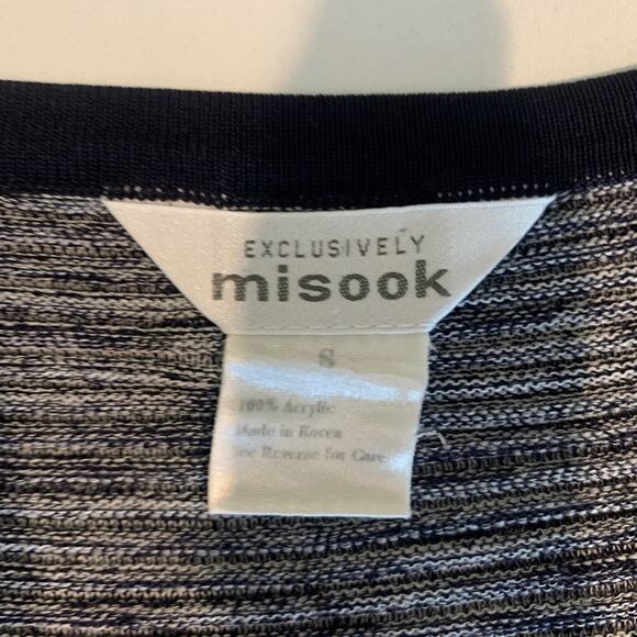 Misook Cardigan Womens S Small Exclusively Colorblock Open Front Bolero Sweater - Picture 7 of 9